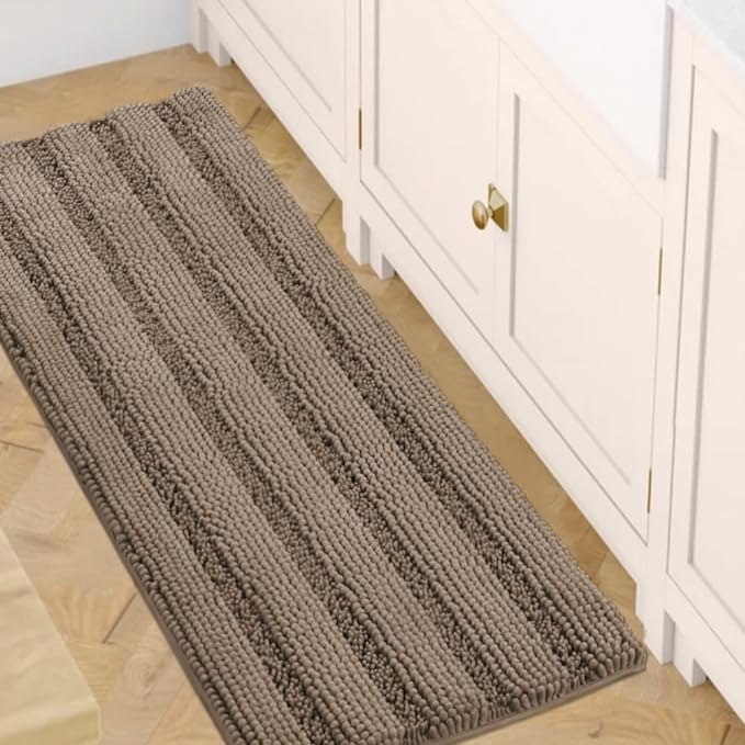 H.VERSAILTEX Bath Rugs for Bathroom Non Slip Bath Mats Extra Thick Chenille by HVERSAILTEX