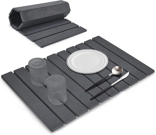 Large Stone Dish Drying Mats for Kitchen Counter, Drying Collapsible Dish by tdcokhe