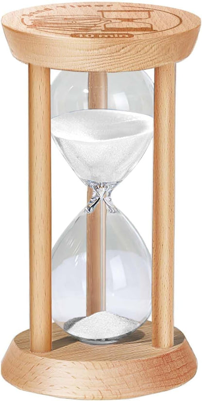 3 Minute Sand Timer Hourglass, 3 Min Wooden Sand Clock, Three Minute Wood Hour by Kwiwis