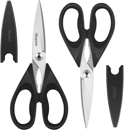 iBayam Black Kitchen Scissors by iBayamDirect