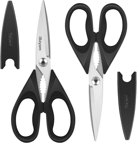 iBayam Black Kitchen Scissors by iBayamDirect
