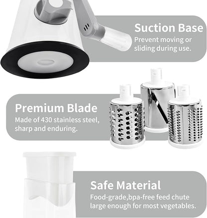 Rotary Cheese Grater, Manual Cheese Shredder - Image 5