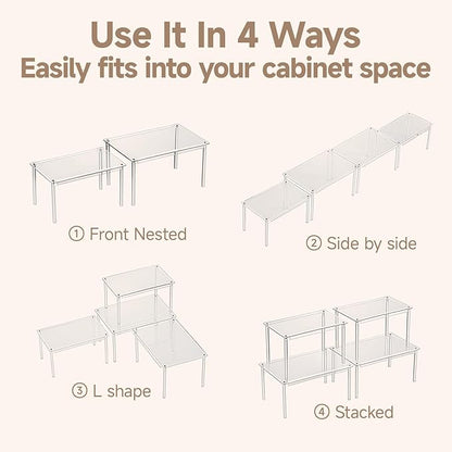 Clear Kitchen Cabinet Organizer, Acrylic Shelves - Image 8