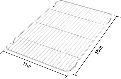 Cooling Rack Set of 3, Baking Rack Stainless Steel Wire Rack - Image 3