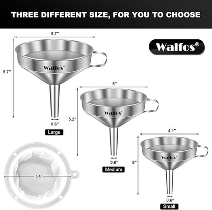 Walfos 3Pcs Kitchen Funnel - Image 5