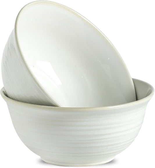 Hasense Serving Bowls, 9 Inch Ceramic Salad Bowls by Hasense