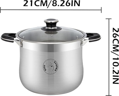 Vivicreate 11.5 Quart Stainless Steel Stock Pot - Image 2