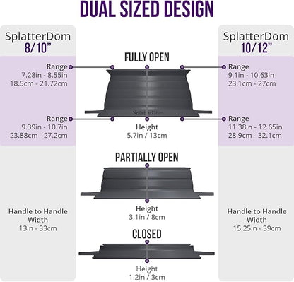 L.I.Q Silicone Splatter Guard – Fits 8 and 10 Inch Pots – Microwave Safe and - Image 3