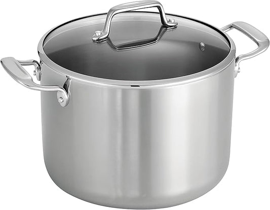 Tramontina Tri-Ply Clad Stainless Steel 8-Quart Stock Pot by Tramontina