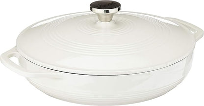 Lodge 3.6 Quart Enameled Cast Iron Round Casserole by Lodge