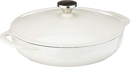 Lodge 3.6 Quart Enameled Cast Iron Round Casserole by Lodge