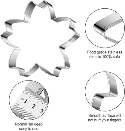 Cherry Blossoms Flower Style Cookie Cutter Christmas Biscuit Cutters New Year’s - Image 3