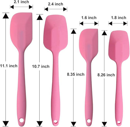 Silicone Spatulas Set, Rubber Spoon Spatula Heat Resistant Spoonula One Piece - Image 5