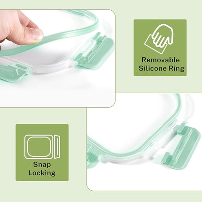 HOMBERKING 8 Pack Glass Food Storage Containers - Image 7