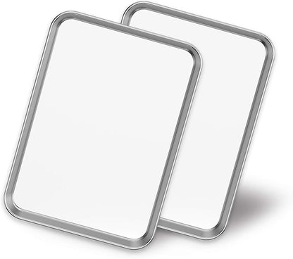 Baking Sheets 2 Pieces, Bastwe Stainless Steel Baking Pan Tray Cookie Sheet by BASTWE