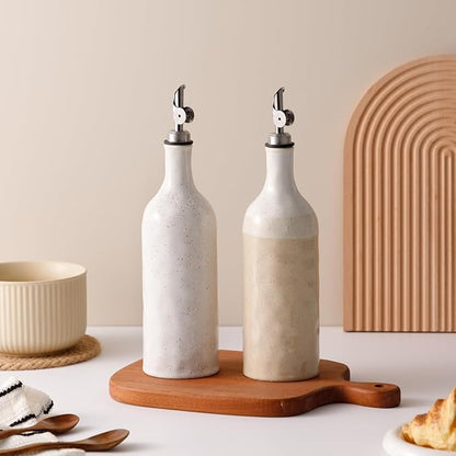 Olive Oil Dispenser Bottle for Kitchen, 23 Oz Ceramic Oil Dispenser - Image 7