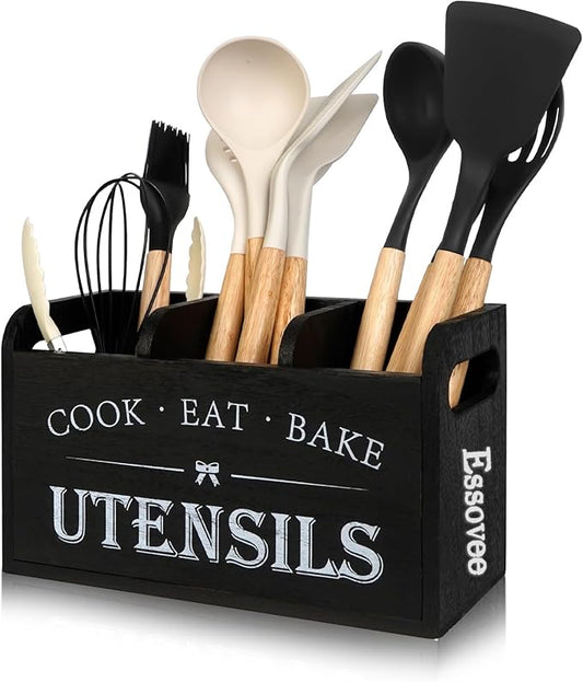 Farmhouse Cooking Utensils Organizer by Essovee