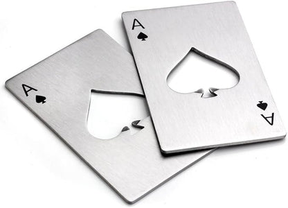Bottle Opener-Stainless Steel Credit Card Size Casino Bottle Opener by Yerwal