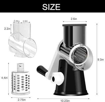 Cambom Rotary Cheese Grater Hand Crank Cheese Shredder - Image 5