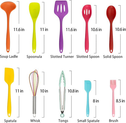 KAY RUK Kitchen Silicone Utensil Set, Food Grade Safety Silicone Utensils - Image 3