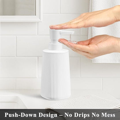 White 2 Pack Hand Soap Dispensers Set - Image 2