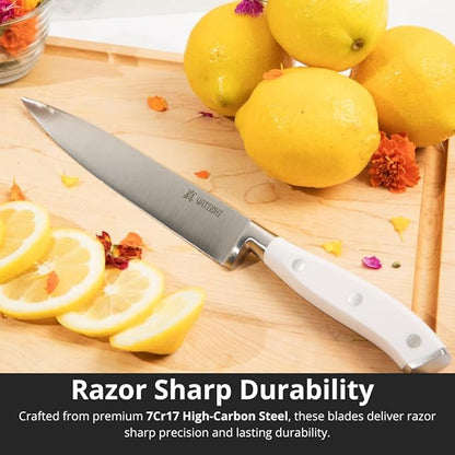 Yatoshi 15 Piece White Knife Block Set - Image 3