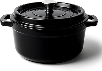 6.5 Quart Dutch Oven Pot with Lid, Non Stick Enameled Cast Iron Dutch Oven by Fijinhom