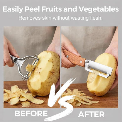 2Pcs Vegetable Peelers For Kitchen, Premium Fruit Stainless Steel Peeler - Image 4