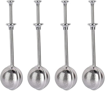 4Pcs Stainless Steel Tea Infuser Tea Strainer Sugar Flour Sifters Powdered by MIAOJIN