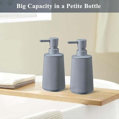 Gray Hand Soap Dispenser with No Rust Pump - Image 5