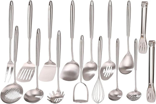 18/10 Stainless Steel Cooking Utensils Set by Standcn