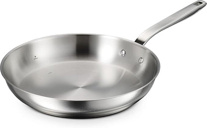 Tramontina Tempo Tri-Ply Base Stainless Steel 12-Inch Large Frying Pan by Tramontina