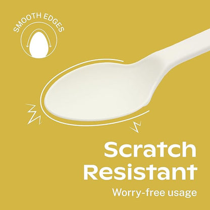 CORAL Ivory White 100% Compostable Spoons & Forks Set - Image 5