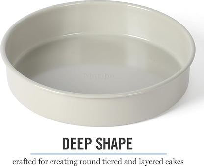 Martha Stewart Gallen 8-Inch Round Nonstick Carbon Steel Cake and Bake Pan – - Image 6