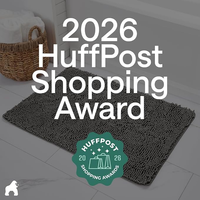 GORILLA GRIP Bath Rug Mat 36x24, Soft Absorbent Chenille, Quick Dry Microfiber - Image 6