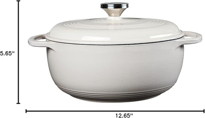 Lodge 4.5 Quart Enameled Cast Iron Dutch Oven - Image 7