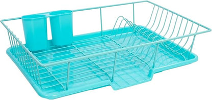 Sweet Home Collection Dish Rack Drainer 3 Piece Set - Image 4
