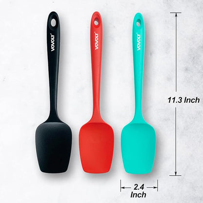 Silicone Spatula Set, Heat Resistant Rubber Spoon Spatula - Image 3