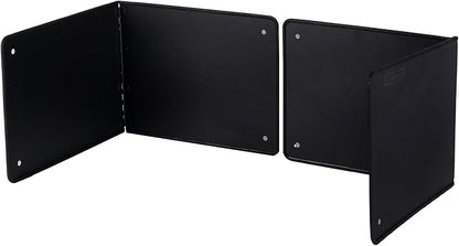 Black Large 2 Pieces 2 Sided Splatter Guard by LTSEAME