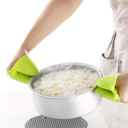 NEPAK 4 Pairs Silicone Cooking Pinch Grips Oven Mitts Potholder - Image 7