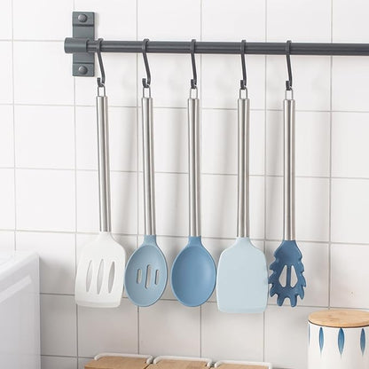 COOK WITH COLOR Silicone Cooking Utensils, Kitchen Utensil Set, Cooking Utensils - Image 7