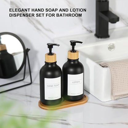 KASUNTING Hand and Dish Soap Dispenser Set, Plastic Kitchen Soap Dispenser Set - Image 7