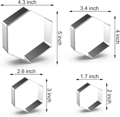 Hexagon Cookie Cutter Set Large - Image 2