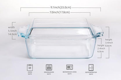 Rectangular Tempered Glass Casserole Dish, Tempered Glass Baking Dish - Image 2