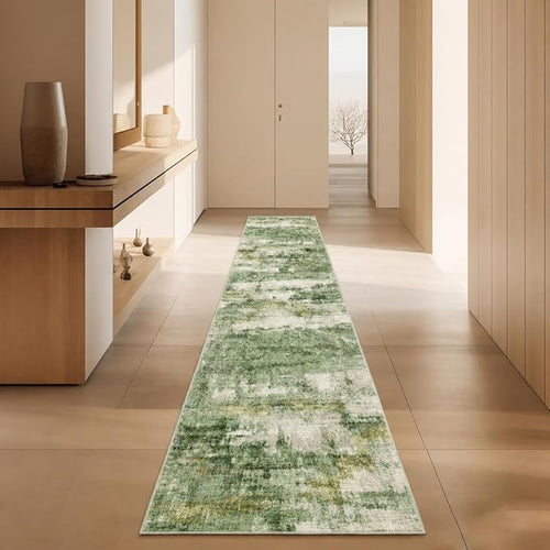 2x10 Runner Rug Non-Slip，Modern Abstract 10ft Washable Runner Rugs by Unknown