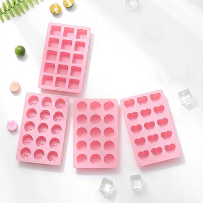 Cute Ice Cube Trays Silicone Chocolate Mold Wax Melt Molds Easy Release Ice - Image 7