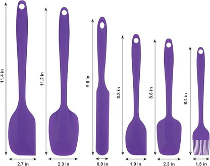 Silicone Spatulas Set, Rubber Spoon Spatula Heat Resistant Spoonula One Piece - Image 6