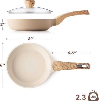 SENSARTE Ceramic Nonstick Frying Pan Skillet - Image 9