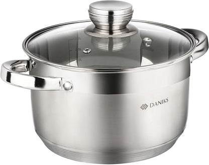 Daniks Standard 4 Quart Stainless Steel Stock Pot by Daniks