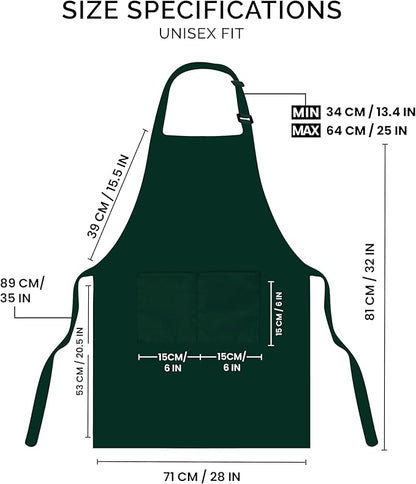 Utopia Kitchen 2 Pack Bib Apron, Adjustable - Image 2